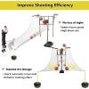 Large Basketball Air Defense Return Net Guard, Ball Returner with 90 Adjustable Rotating Return Net, Hoop Rebound Back Netting Attachment for Yard, Home & Residential Use(Shooting back to the net) view 3