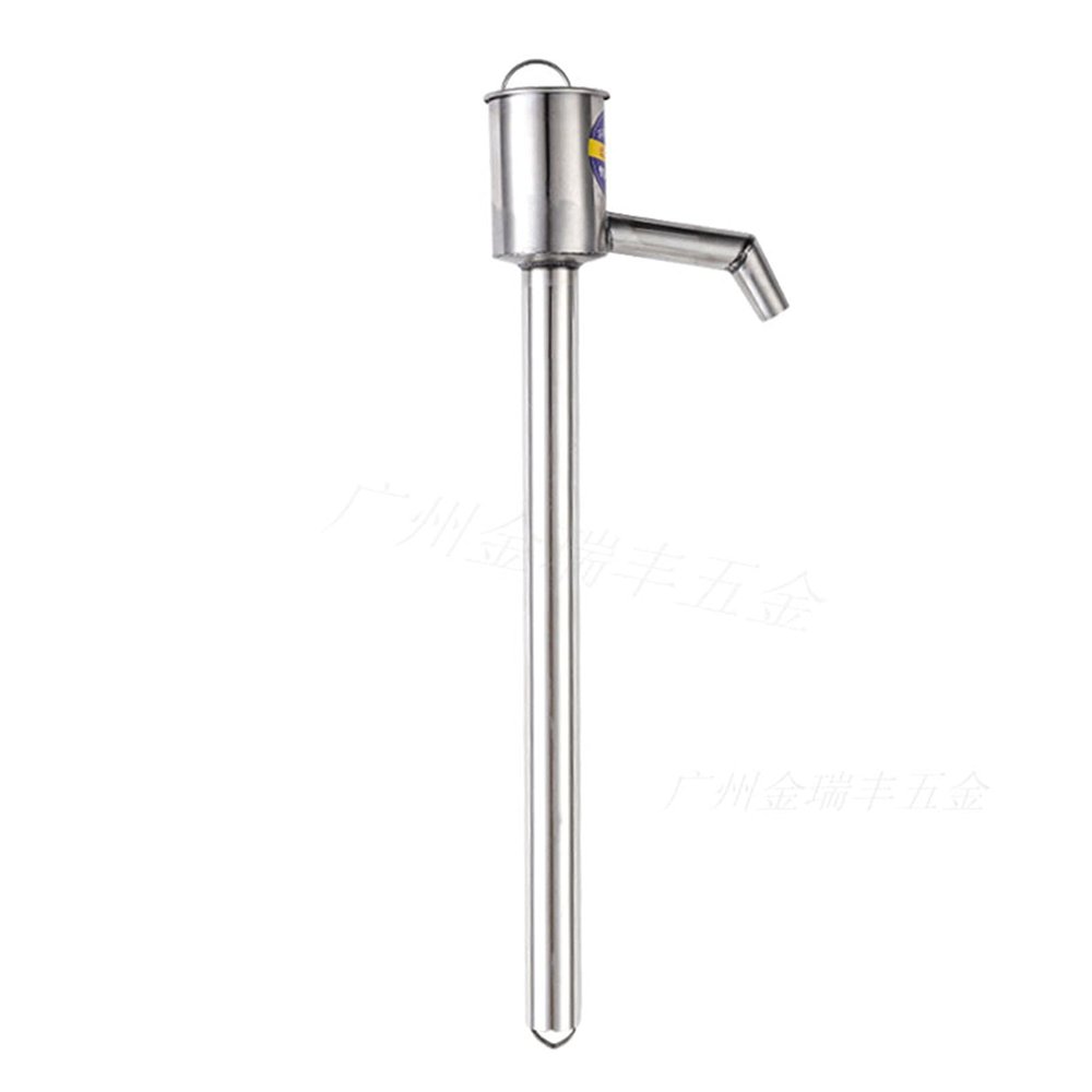 NineFit Basics Hand Crank, Manual fuel delivery pump, stainless steel liquid delivery barrel pump oil suction pump, suitable for sending, diesel, lubricating oil and other barrel pump tools, Large