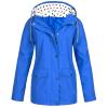 ODEUIAOD Rain Jacket Women Outdoor Rain Coats For Women Zip Up Fall Winter Windbreaker Womens Waterproof Raincoat With Hood view 1