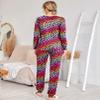 Ekouaer Womens Jogger Pajama Sets Long Sleeve Sleepwear Round Neck Nightwear Soft Pjs Lounge Sets with Pockets Colorful Star Small view 3