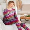 Ekouaer Womens Jogger Pajama Sets Long Sleeve Sleepwear Round Neck Nightwear Soft Pjs Lounge Sets with Pockets Colorful Star Small view 4