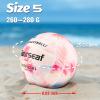 Beurseaf Volleyball, Soft Touch Beach Volleyball, Indoor Outdoor Volleyball for Beach Game Training, Official Size 5 (Pink Print) view 3