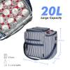 27 Cans Insulated Cooler Bag, Large Collapsible Leakproof Grocery Shopping Cooler Bag, Outdoor Travel Cooling Soft Bag for Picnics, Camping, Parties view 4