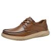 SywzX&xfybz Men's Loafers Casual Leather Shoes Soft Penny Loafers for Men Lightweight Driving Boat Shoes Brown view 1