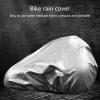 QIXIAMO Bicycles Rain Cover Waterproof Bike Cover Rainproof Cover Dustproof Protector for Indoor Outdoor, 39cm, Gray view 4