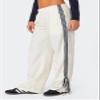 UAURORAO Women Y2k Wide Leg Track Pants Baggy Striped Joggers Sweatpants Elastic Waist Color Block Parachute Pants with Pockets(Tie White,Medium) view 3
