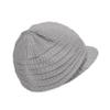 Century Star Women Satin Lined Winter Knit Hat with Visor Newsboy Cap Slouchy Beanie Cap Warm Winter Hat Light Grey One Size view 2