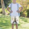 Bonjour Paris Eiffel Tower Teens Beach Shorts Running Workout Sports Shorts Summer Casual Shorts for Boys view 3