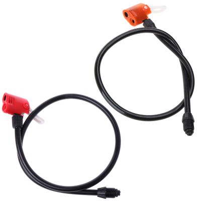 QIXIAMO Bike Handy Portable p Tire Inflator Replacement Hose Accessories, 64cm, Black