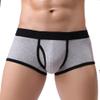 Mens Underwear Boxer Briefs Mens Boxer Briefs Soft Comfortable Fly Front Sports Underwear Gray view 2