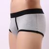 Mens Underwear Boxer Briefs Mens Boxer Briefs Soft Comfortable Fly Front Sports Underwear Gray view 3