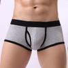 Mens Underwear Boxer Briefs Mens Boxer Briefs Soft Comfortable Fly Front Sports Underwear Gray view 4