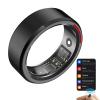 HFDJRWK Wearable Fitness Tracker Compatible with iOS and Android Sos Rescue Device with Charging Base, and Sleep Detection Ring(Black,12#) view 1