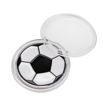 QIXIAMO Football Referee Flip Coin Portable Hard Alloy Coins Pick Side Soccer Flip Coin Double Side Judge Soccer Flip Coin