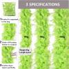THARAHT Lime Green Chandelle Turkey Feather Boa 2 Yards 40g for DIY Craft Home Dancing Wedding Mardi Gras Party Halloween Costume Decoration Feather Boa view 3