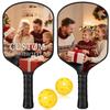 Custom Pickleball Paddles with Photo Text Logo,Fiber Personalized Pickleball Paddles with Comfort Grip,Personalized Gifts for Beginners(One Paddle Only) view 1