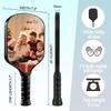 Custom Pickleball Paddles with Photo Text Logo,Fiber Personalized Pickleball Paddles with Comfort Grip,Personalized Gifts for Beginners(One Paddle Only) view 3