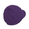 Century Star Women Satin Lined Winter Knit Hat with Visor Newsboy Cap Slouchy Beanie Cap Warm Winter Hat Purple One Size view 2