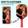 Custom Pickleball Paddles with Photo Text Logo,Fiber Personalized Pickleball Paddles with Comfort Grip,Personalized Gifts for Beginners(One Paddle Only) view 2