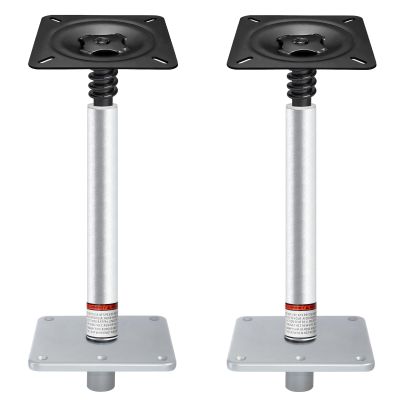 CLLOMAGY Boat Seat Pedestal Base Mount Kit Package with Lock in 3/4" Boat Seat Pin Post & 7" x 7" Marine Base Pedestal Plate & Mount for Marine Pontoon Fishing Bass
