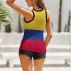 Colombia Flag Tank Top for Womens Summer Autumn Winter Creativity Top L view 2