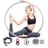 CMYUN Art Gymnastics Lyra Hoop Set, Adult Kids Stainless Steel Single Point Aerial Hoop, Home Gym Dancing Studio Yoga Ring with Fittings, 90/95/100cm(Diameter-95cm(37 3/8")) view 1