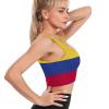 Colombia Flag Yoga Vest for Womens Summer Autumn Winter Creativity Top S view 2