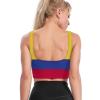 Colombia Flag Yoga Vest for Womens Summer Autumn Winter Creativity Top S view 4