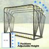 Goplus 6FT x4FT Soccer Net, 2 in 1 Soccer Rebounder Soccer Goal w/Shooting Auxiliary Area, 5 Adjustable Angles, Kids Youth Teens Soccer Practice Training Equipment for Backyard (Black) view 4