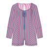 Rompers for Women 2024 Striped Print Jumpsuit V Neck Wide Leg Romper Shorts Cute Flowy Jumpsuits with Pockets view 3
