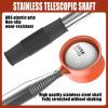 SisterAling 9ft/12ft Water Telescopic Golf Ball Retriever,Classic and Durable Stainless Steel Pick-Up Upper Grabber Tool,The Best Accessory Gift for Men and Women Golfers.(Orange, 9Ft) view 4