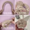 MakeUp Eraser Drip Eraser by The Original, Absorbent Headband and Wristbands Collect Water During Face Washing, 3 Piece Spa Set, One Size Fits Most, Sweet Cream view 4