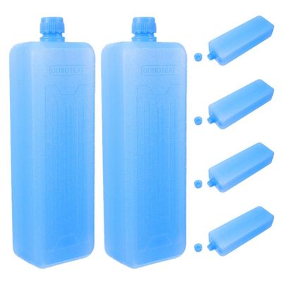 GANAZONO 6pcs Reusable Ice Packs Freezer Blocks for Lunch Boxes Coolers Air Conditioners Safe Material for Efficient Cooling