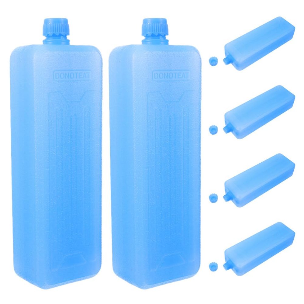 GANAZONO 6pcs Reusable Ice Packs Freezer Blocks for Lunch Boxes Coolers Air Conditioners Safe Material for Efficient Cooling