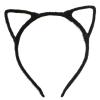 Broeify Cat Ears Headband Halloween Cosplay Accessories for Women Girls, Plastic Catwomen Headwear Handmade Cute Fancy Costume Hair Hoop (Black, One Size) view 1