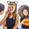 Broeify Cat Ears Headband Halloween Cosplay Accessories for Women Girls, Plastic Catwomen Headwear Handmade Cute Fancy Costume Hair Hoop (Black, One Size) view 3