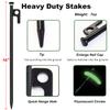 10Pcs Tent Stakes, 16in Heavy Duty Tent Stakes with Storage Pouch, Forged Steel Tent Sakes Metal, Metal Stakes for Tent Used on Grassland, Snowfield, Dessert(10Pcs, 16in, Diameter 3/8") view 4