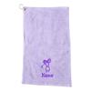 101 BEACH Personalized Women's Golf Bag Towel with Embroidered Name (Lavender- Embroidered Name Woman)