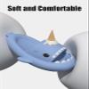 Jfxgjuv Ice Cream Shark Slides, Shark Slides with 3D Funny Fins, Unisex Cloudy Shark Slippers, Eva Open Toe Shower Pool Beach Slippers Sandals Shoes (Panda Black,5.5-6 Women/4-4.5 Men) view 4