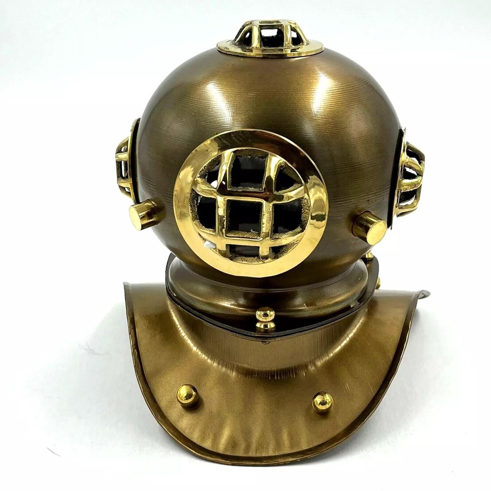 NineFit Basics Diving helmet 8"" Mini Marine scuba show case unique replica item antique lovers best show piece nautical item replica, Retro Cop