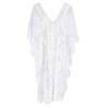 Btgghytr Women Half Sleeve Swimsuit Cover Up Hollow Embroidery Floral Lace Beach Dress view 1