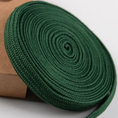 SJ SHI JIAN Japanese Sword Ito Sageo Cord, Green, Synthetic Silk, 400 Cm