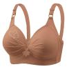Bras for Women No Underwire Adjustable Push Up Bras Full Coverage Support Bralette Plus Size Everyday Bra Khaki view 3