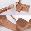 Bras for Women No Underwire Adjustable Push Up Bras Full Coverage Support Bralette Plus Size Everyday Bra Khaki view 4