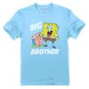 Tstars Spongebob and Gary Big Brother Funny Youth Kids T-Shirt Medium California Blue view 1