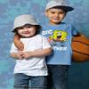 Tstars Spongebob and Gary Big Brother Funny Youth Kids T-Shirt Medium California Blue view 2