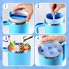 2-in-1 Inner Cup Tray for Stanley 40 OZ, Silicone Cup Divider for Stanley Accessory Dual-sided Drink, Reusable Liner Tray Two Drinks in One Cup (Blue) view 4