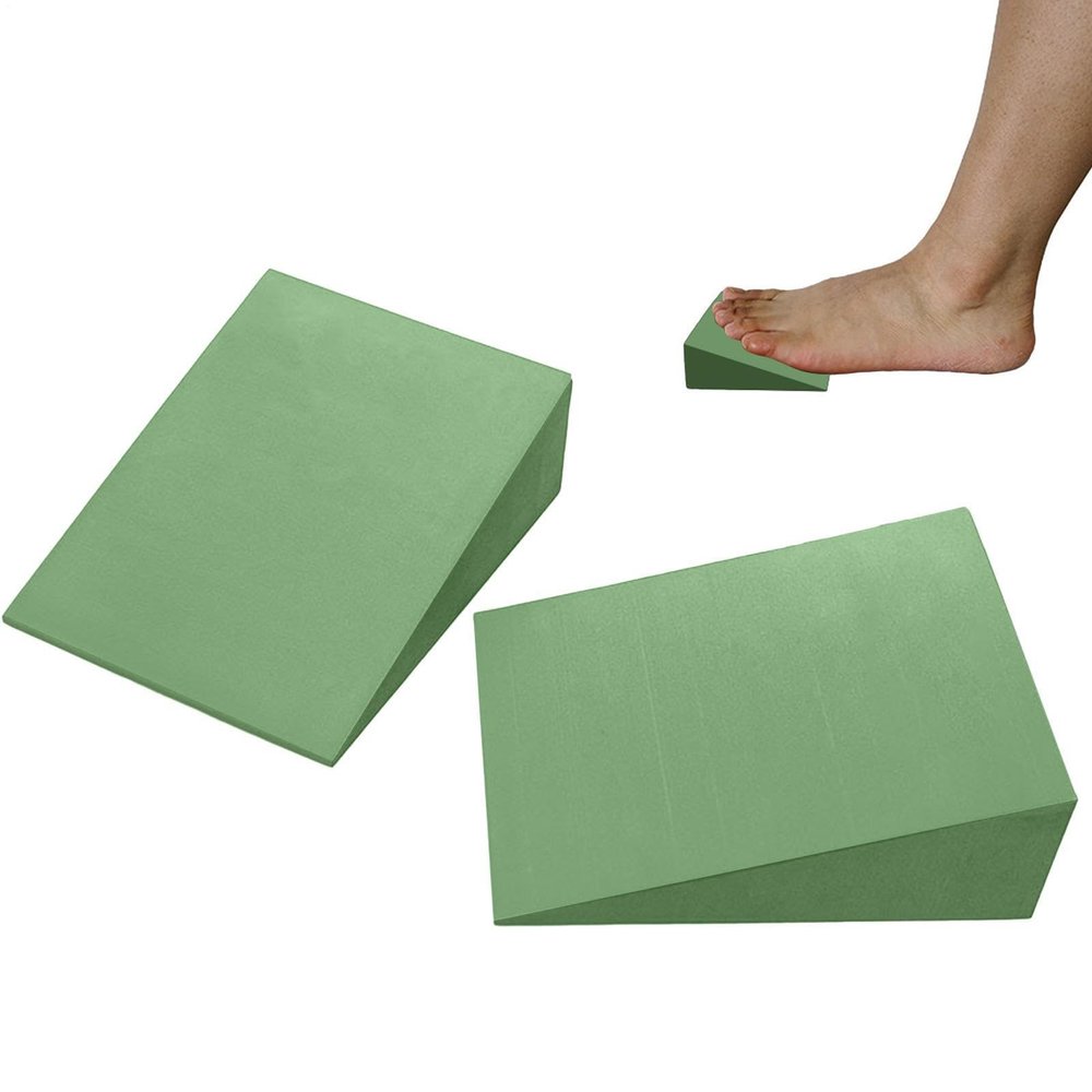 Yoga Block Wedge - Fitness Slant Board, Foam Support | Supportive Foot Wrist Exercise Supporting Device, Pelvic sacrall Calf Stretcher for Leg Calf Ankle Stretching Lower Leg Strength