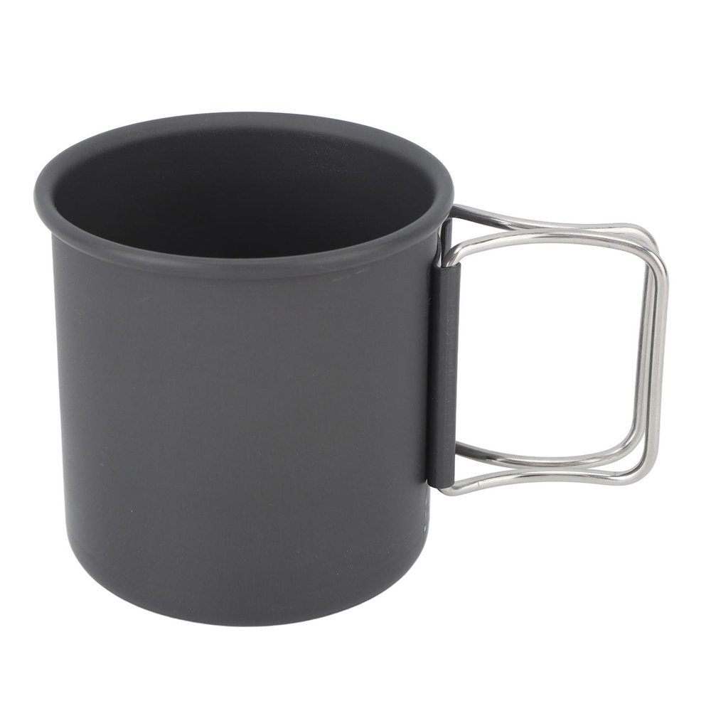 Enlybee Durably 304 Stainless Steel Camping Mug with Secure Foldable Handle for Outdoor Adprojects