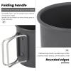 Enlybee Durably 304 Stainless Steel Camping Mug with Secure Foldable Handle for Outdoor Adprojects view 3